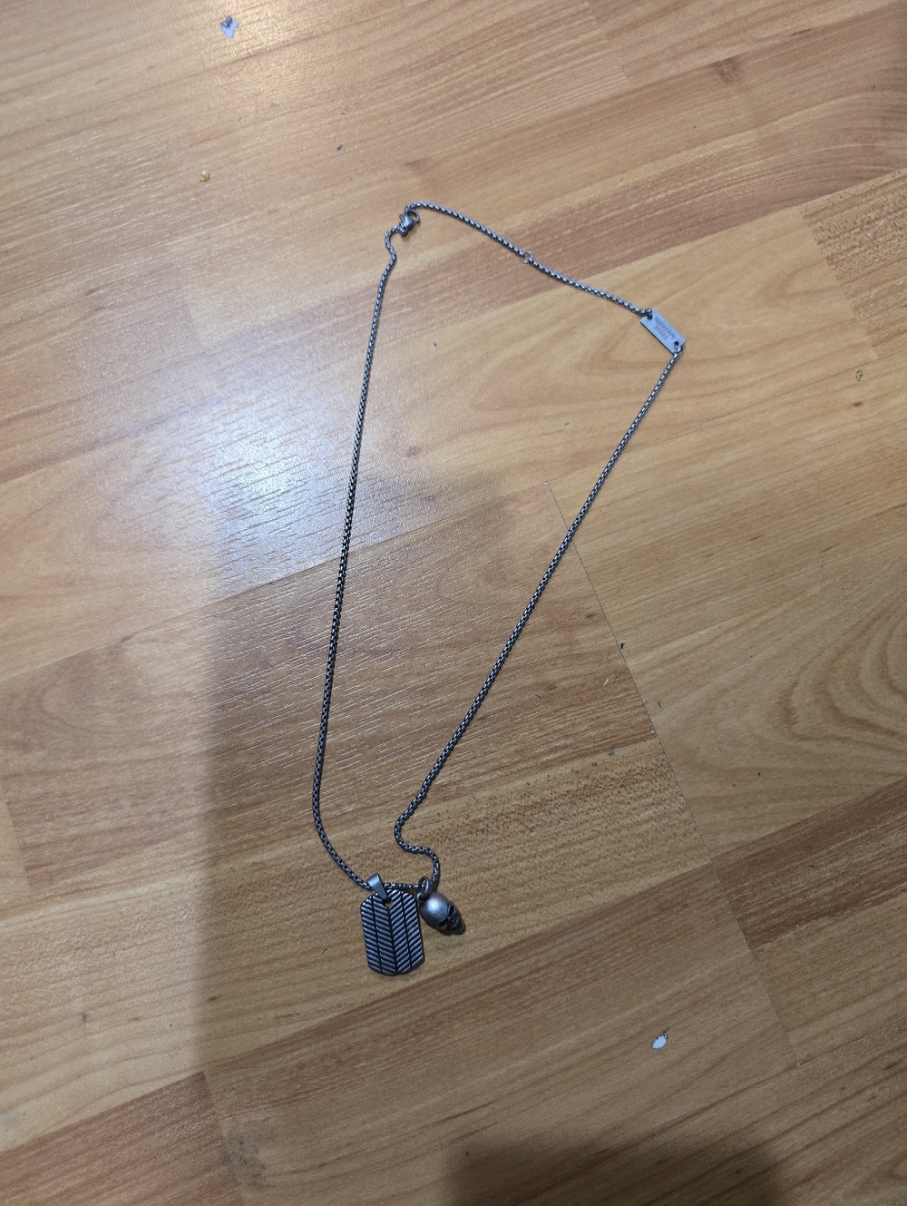 Steve Madden Men's Skull Necklace  Goth Grunge Y2K